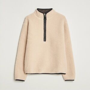 Men's Cream Half-Zip Sweater